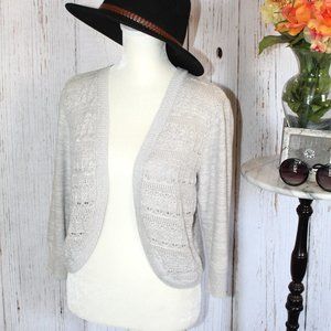 Mossimo Supply Co. Crochet Cropped Cardigan
